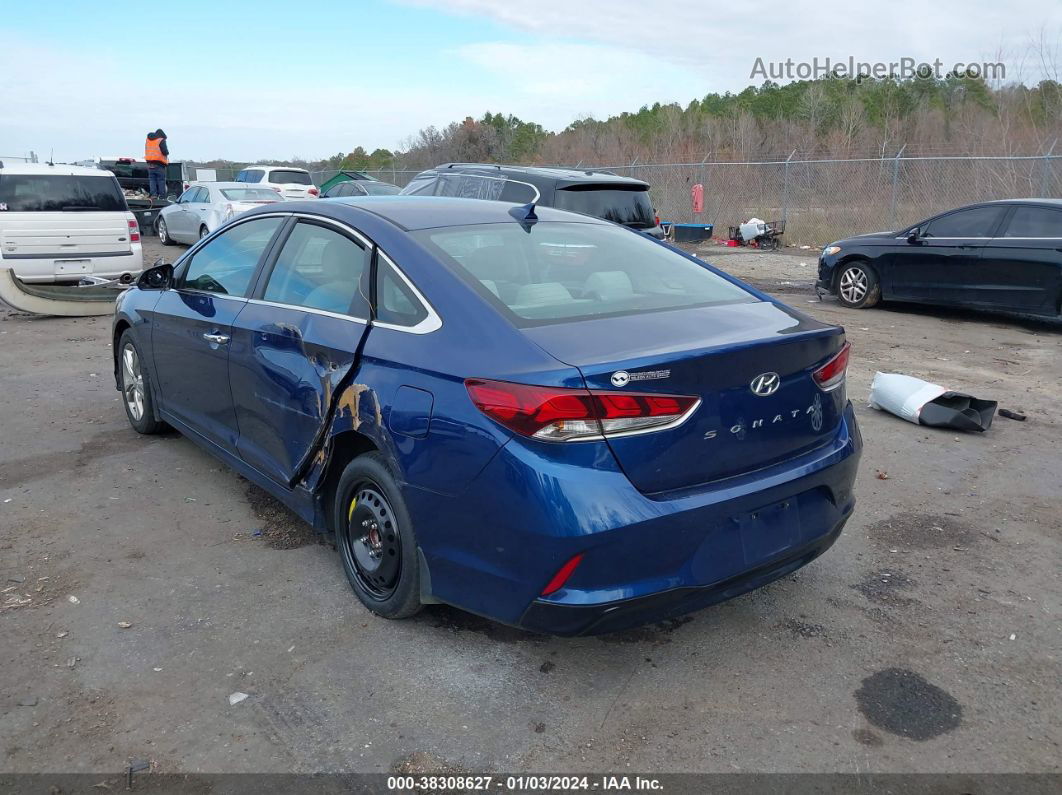 2018 Hyundai Sonata Sel Blue vin: 5NPE34AF2JH632588