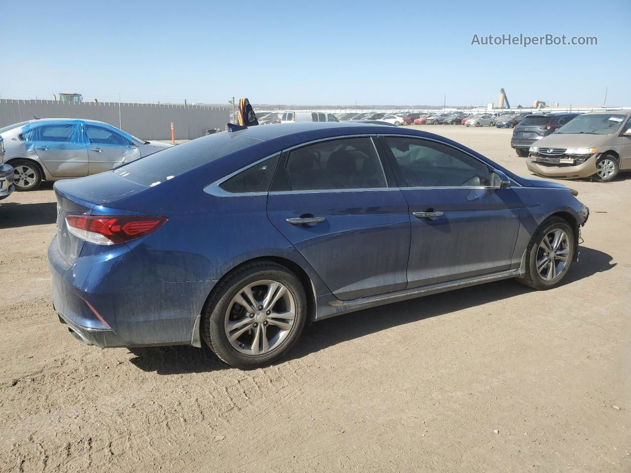 2018 Hyundai Sonata Sport Blue vin: 5NPE34AF2JH659984