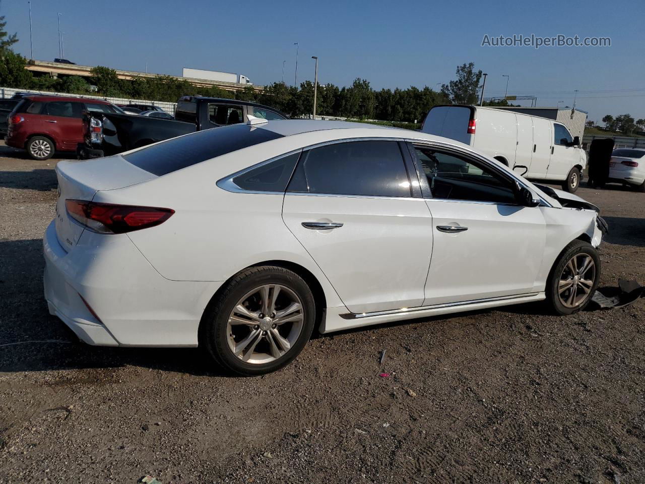 2018 Hyundai Sonata Sport Белый vin: 5NPE34AF2JH684156