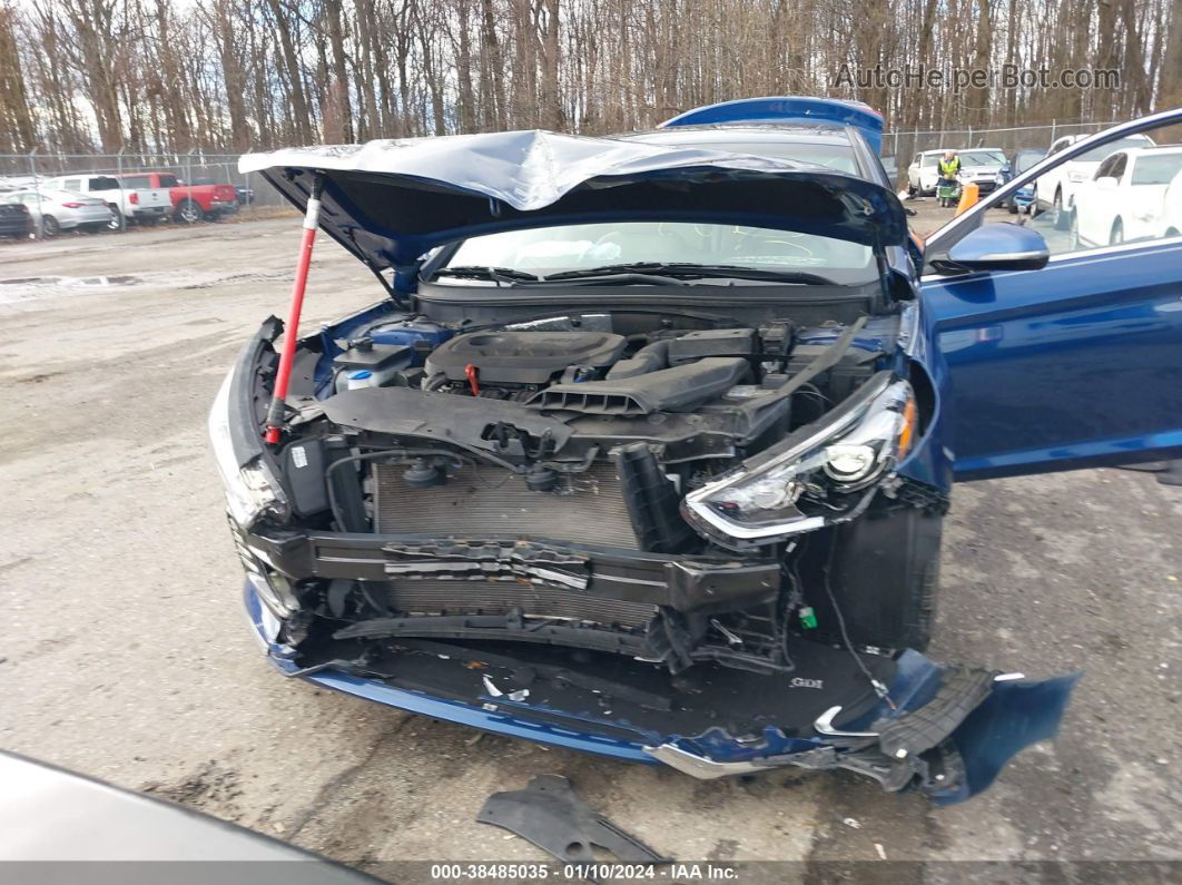 2018 Hyundai Sonata Limited Blue vin: 5NPE34AF2JH685968