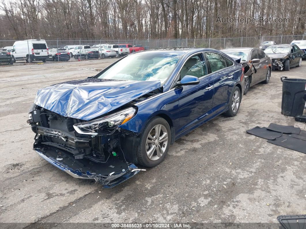 2018 Hyundai Sonata Limited Blue vin: 5NPE34AF2JH685968