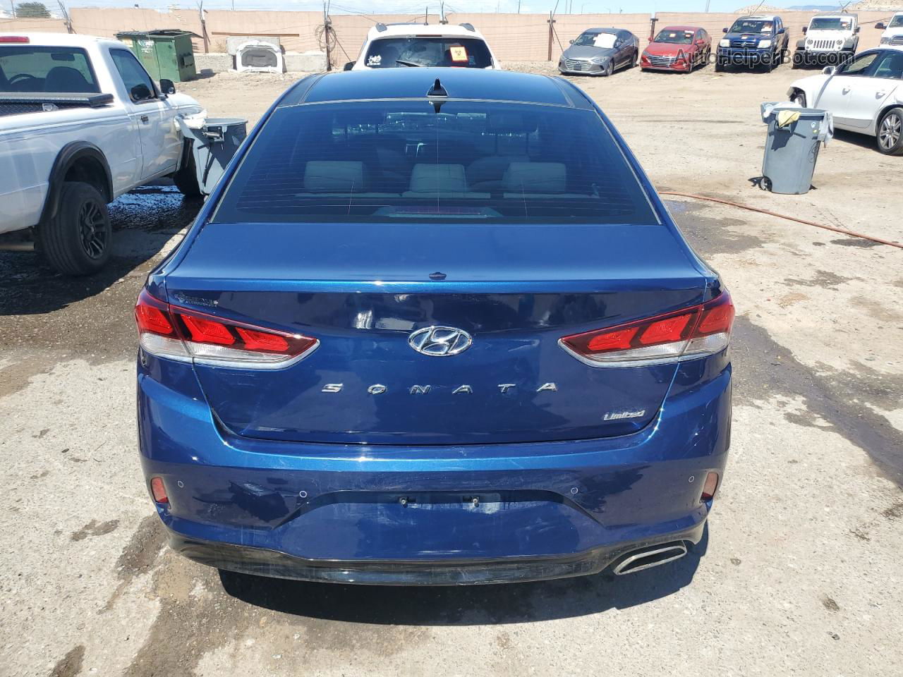 2018 Hyundai Sonata Sport Blue vin: 5NPE34AF2JH702879