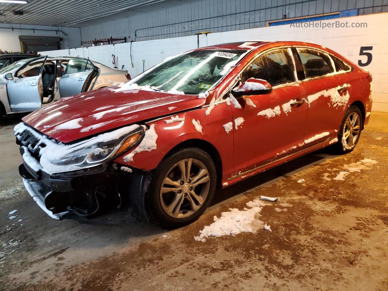 2018 Hyundai Sonata Sport Red vin: 5NPE34AF2JH722159