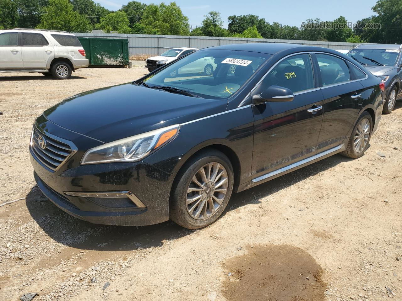 2015 Hyundai Sonata Sport Black vin: 5NPE34AF3FH200115