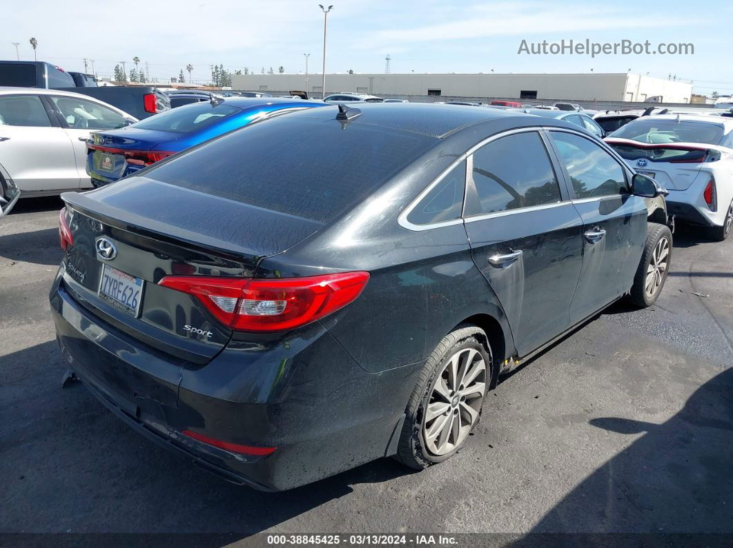 2017 Hyundai Sonata Sport/limited Black vin: 5NPE34AF3HH479424