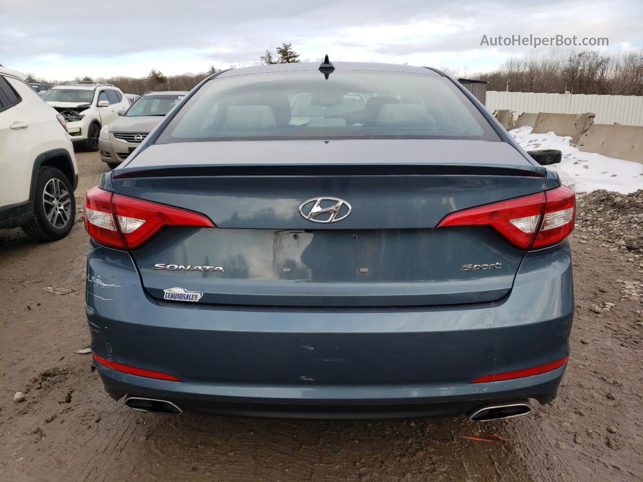 2017 Hyundai Sonata Sport Blue vin: 5NPE34AF3HH509506