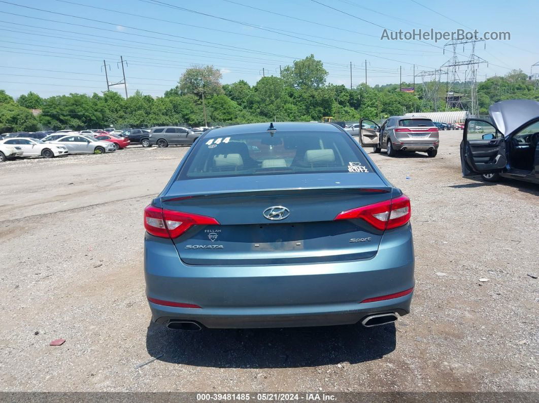 2017 Hyundai Sonata Sport Blue vin: 5NPE34AF3HH512003