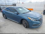 2017 Hyundai Sonata Sport Blue vin: 5NPE34AF3HH513975