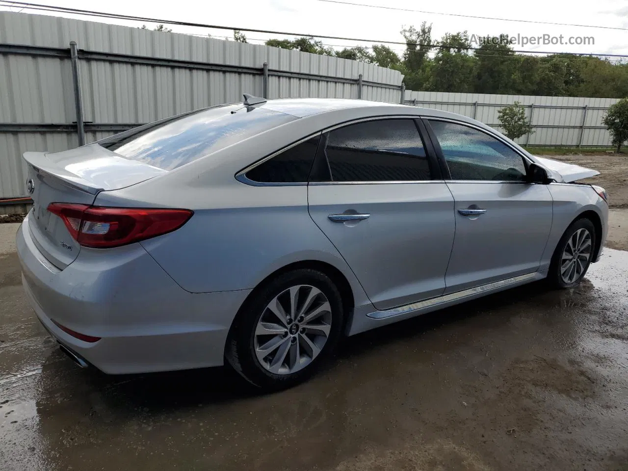 2017 Hyundai Sonata Sport Silver vin: 5NPE34AF3HH540917