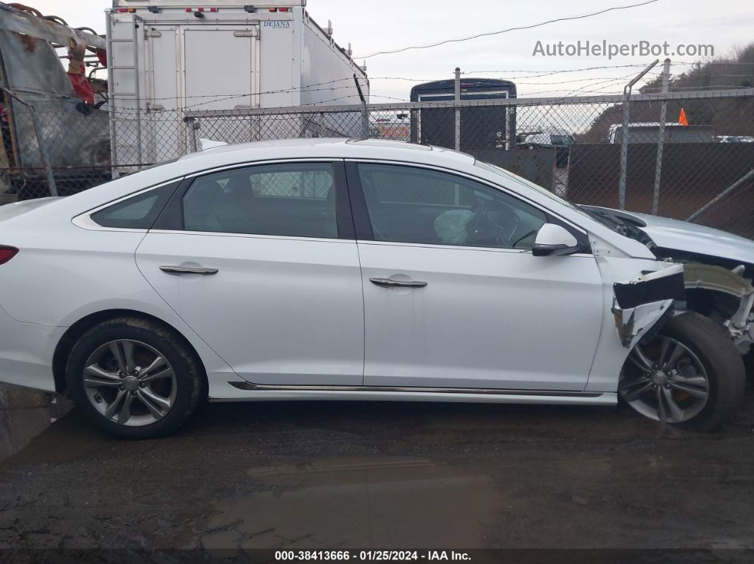 2018 Hyundai Sonata Sport White vin: 5NPE34AF3JH628405