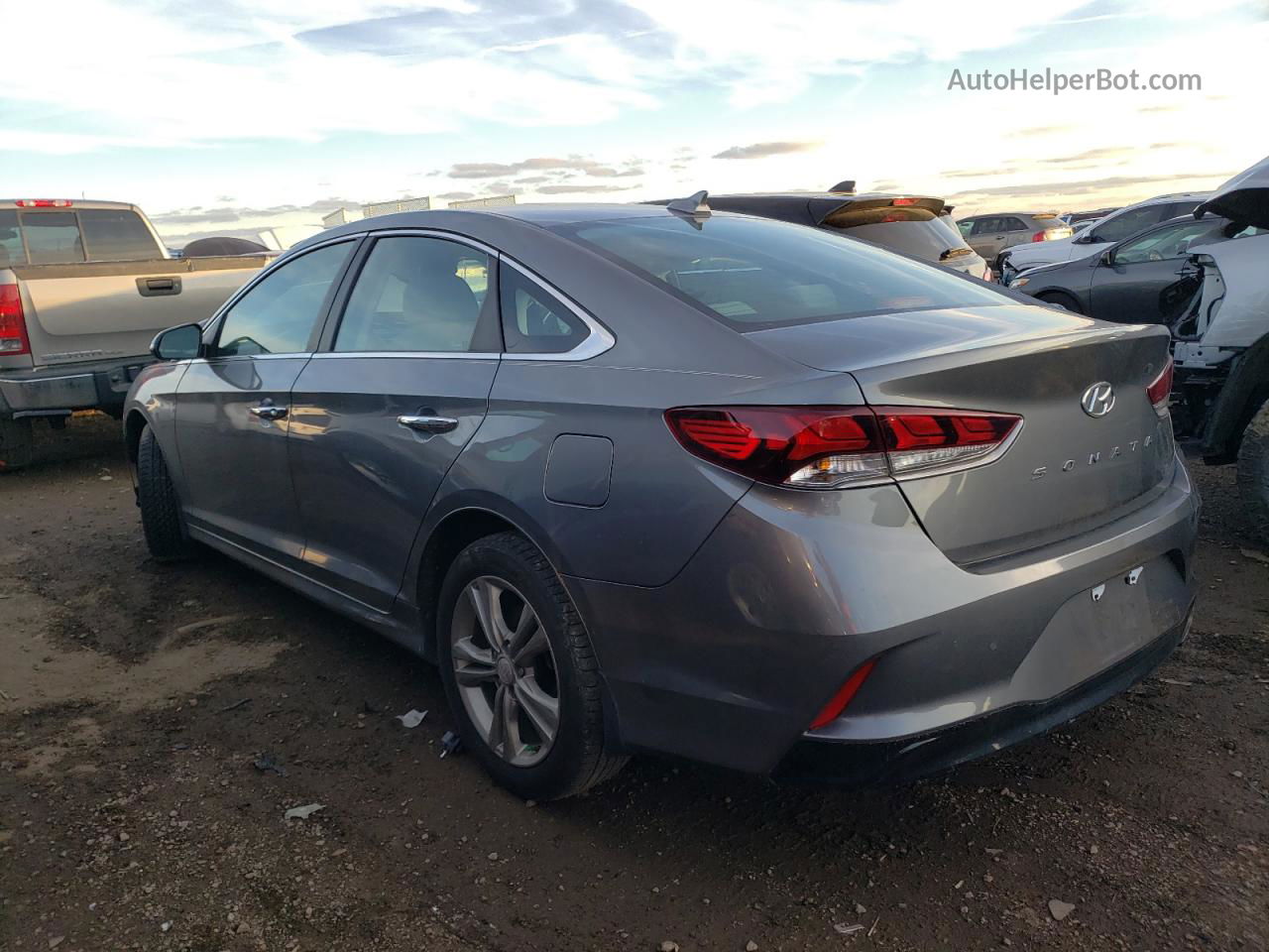 2018 Hyundai Sonata Sport Gray vin: 5NPE34AF3JH633720