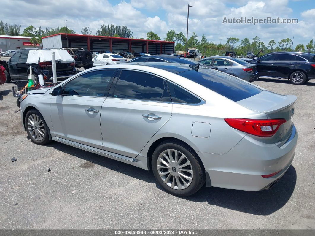 2015 Hyundai Sonata Limited Silver vin: 5NPE34AF4FH121763