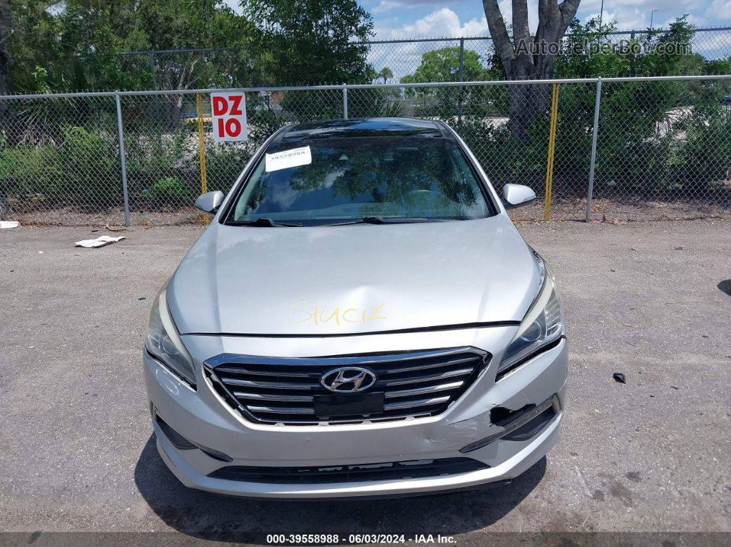 2015 Hyundai Sonata Limited Silver vin: 5NPE34AF4FH121763