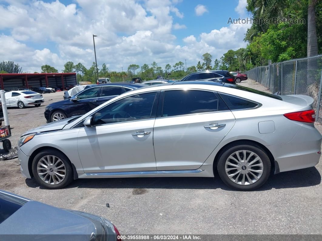 2015 Hyundai Sonata Limited Silver vin: 5NPE34AF4FH121763