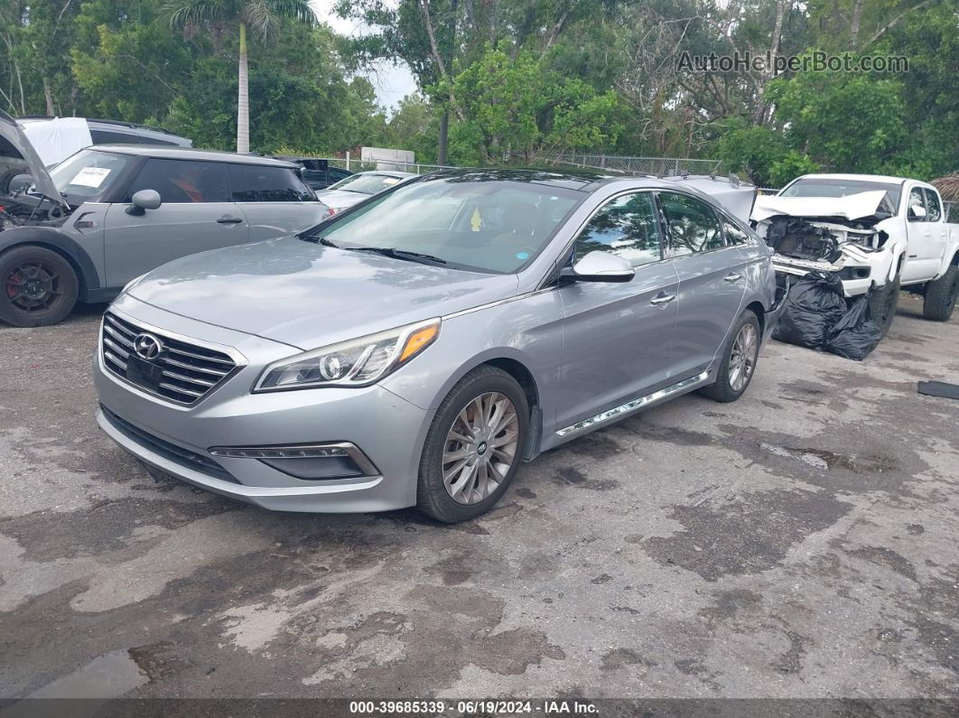 2015 Hyundai Sonata Limited Silver vin: 5NPE34AF4FH147246