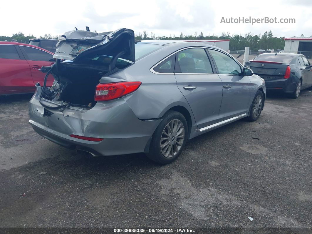 2015 Hyundai Sonata Limited Silver vin: 5NPE34AF4FH147246