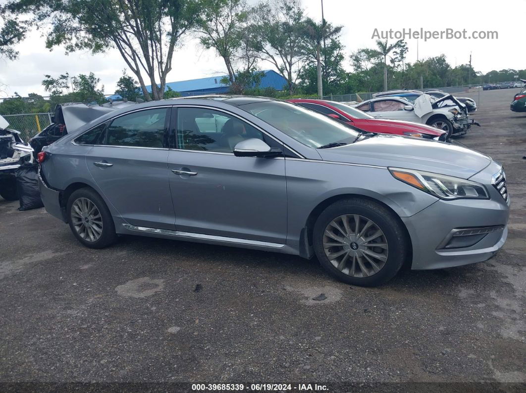 2015 Hyundai Sonata Limited Silver vin: 5NPE34AF4FH147246