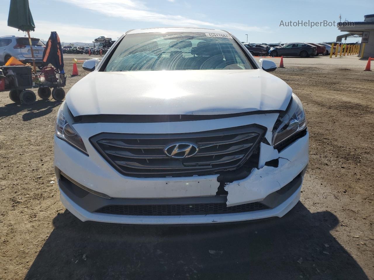 2017 Hyundai Sonata Sport White vin: 5NPE34AF4HH443869