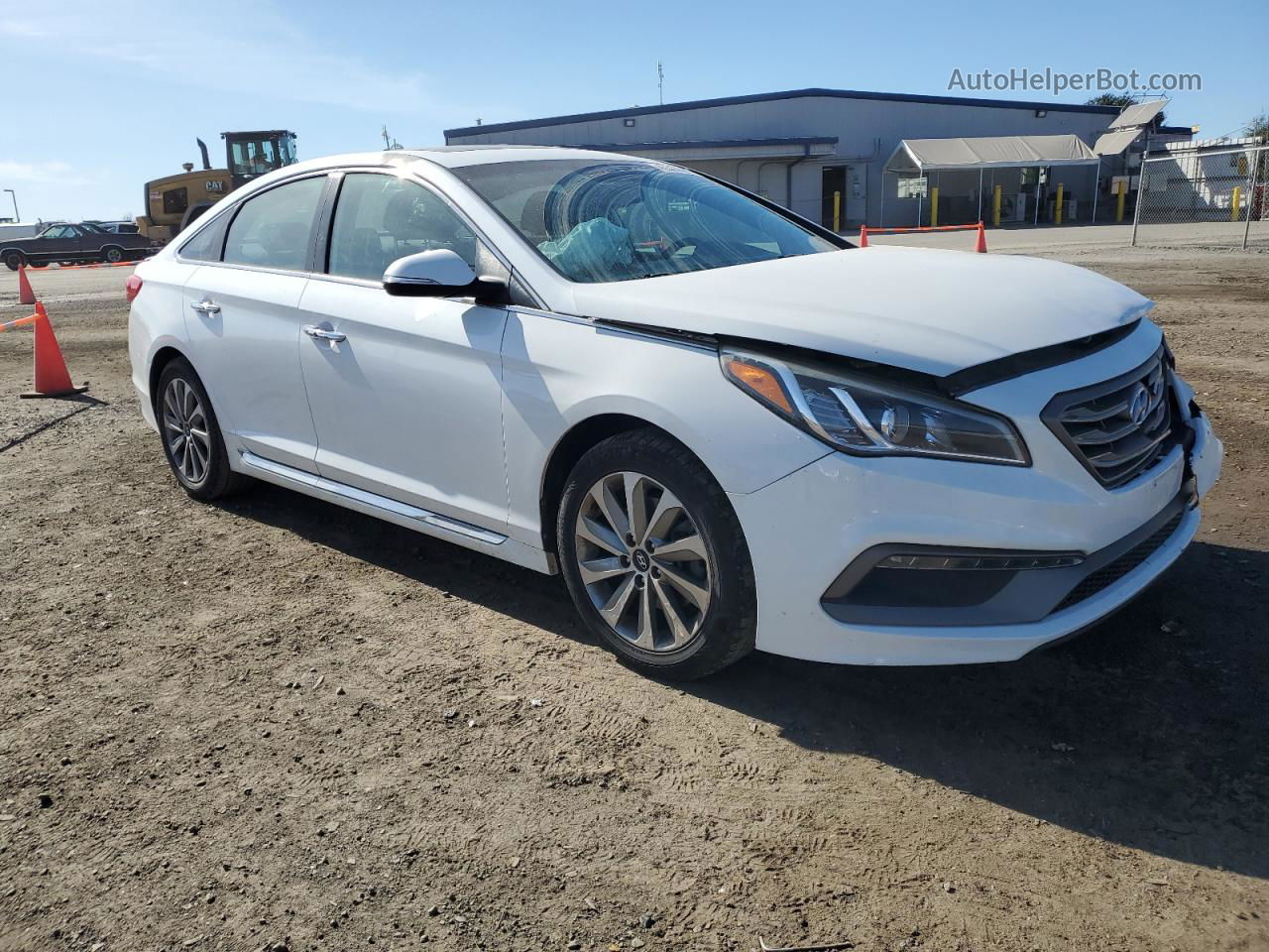 2017 Hyundai Sonata Sport White vin: 5NPE34AF4HH443869