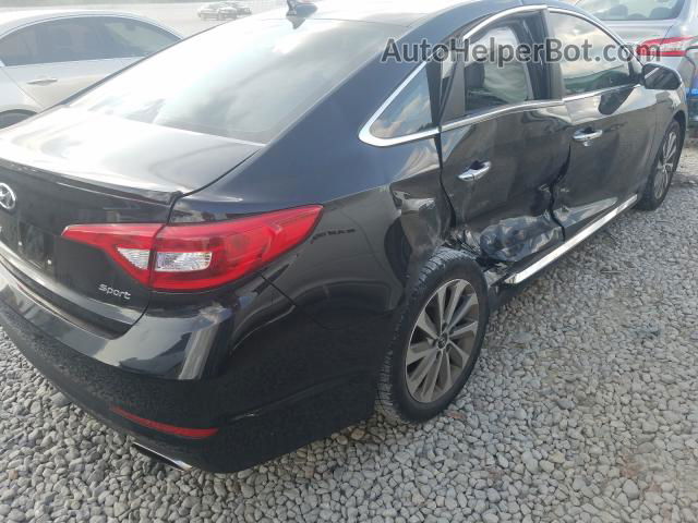 2017 Hyundai Sonata Sport Черный vin: 5NPE34AF4HH454810