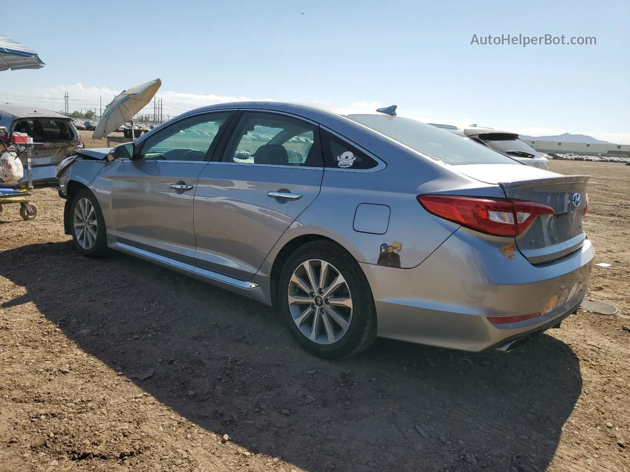 2017 Hyundai Sonata Sport Silver vin: 5NPE34AF4HH458839