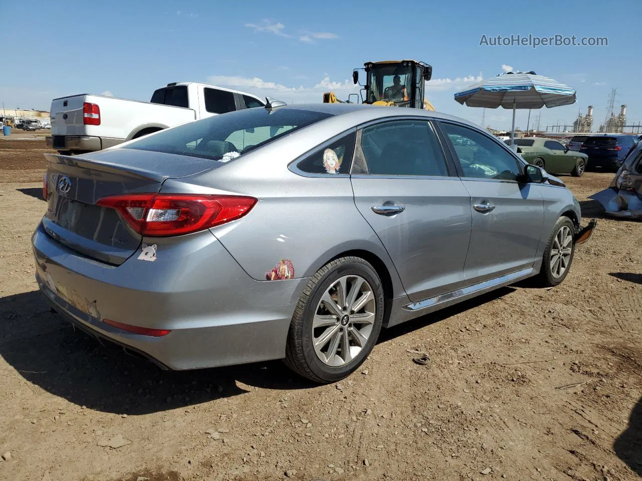 2017 Hyundai Sonata Sport Silver vin: 5NPE34AF4HH458839