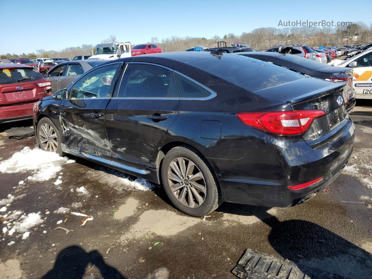 2017 Hyundai Sonata Sport Black vin: 5NPE34AF4HH486365