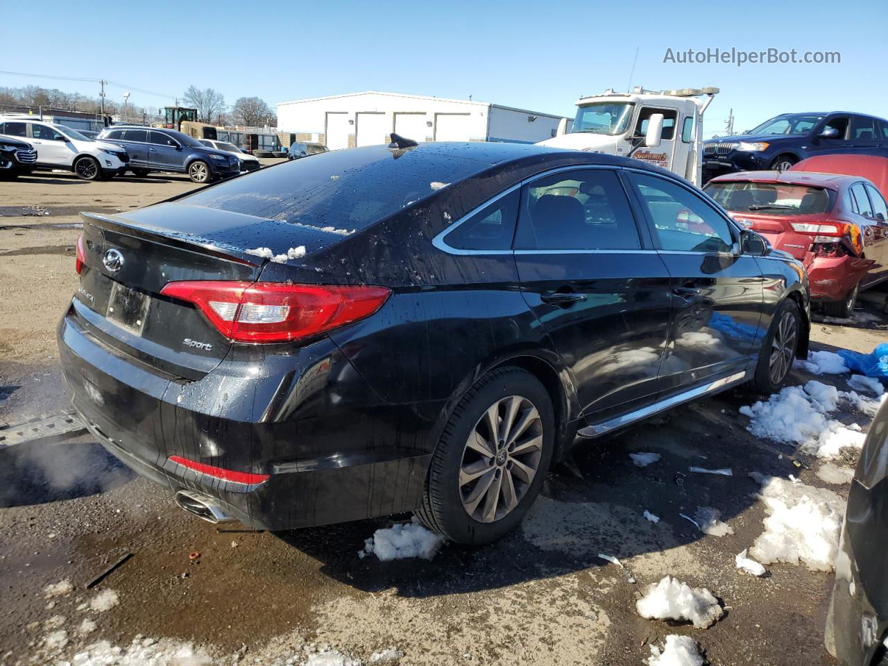 2017 Hyundai Sonata Sport Black vin: 5NPE34AF4HH486365