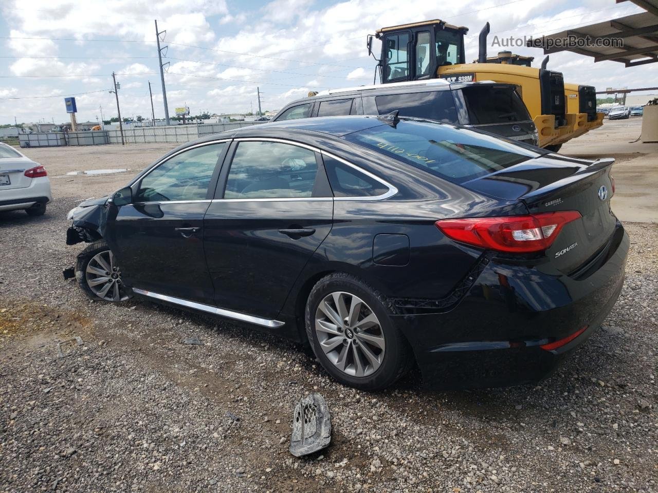 2017 Hyundai Sonata Sport Black vin: 5NPE34AF4HH504671