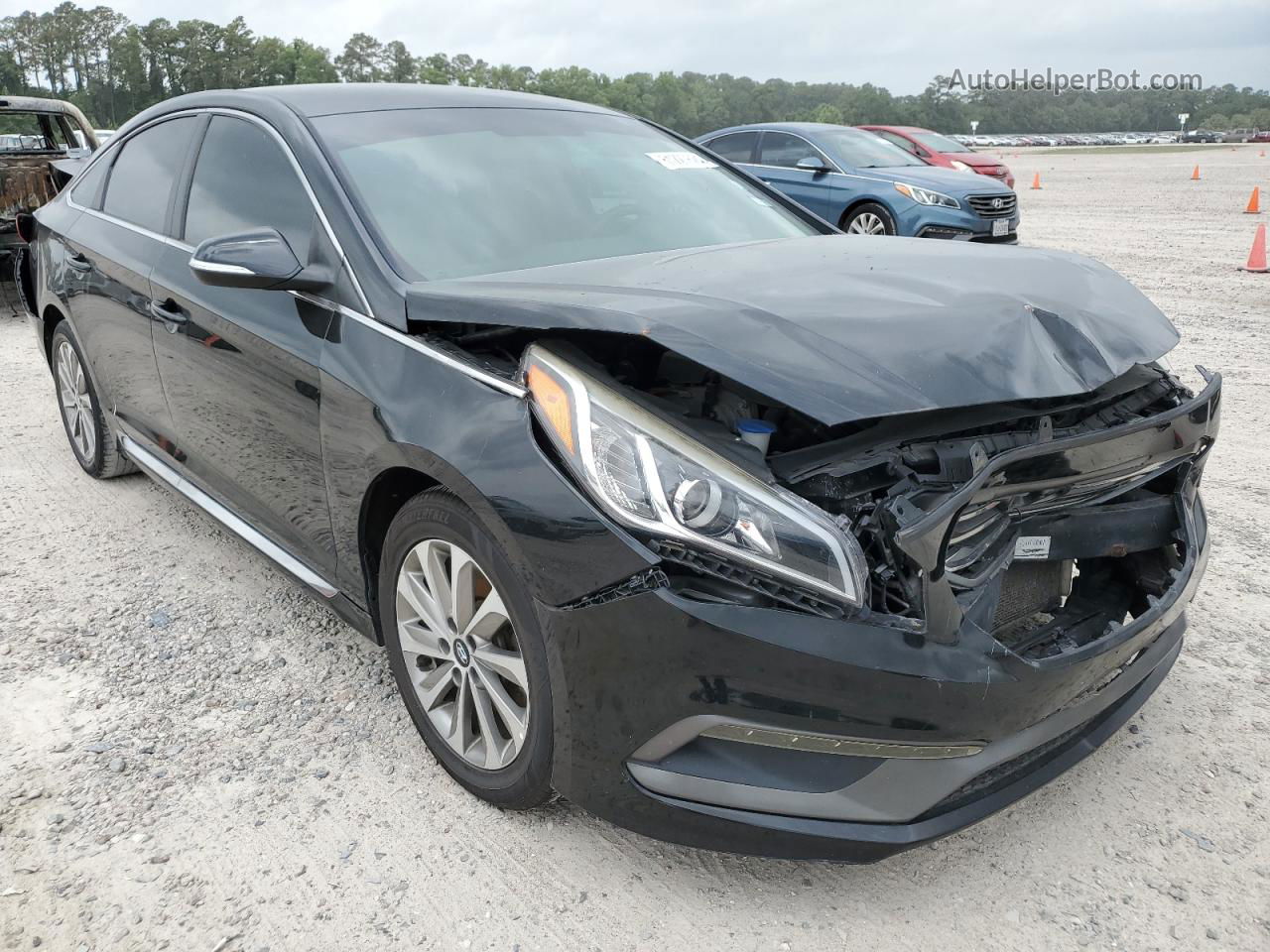 2017 Hyundai Sonata Sport Black vin: 5NPE34AF4HH552865