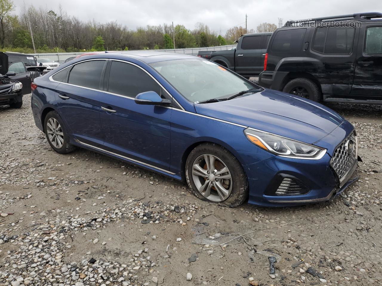 2018 Hyundai Sonata Sport Gray vin: 5NPE34AF4JH599335