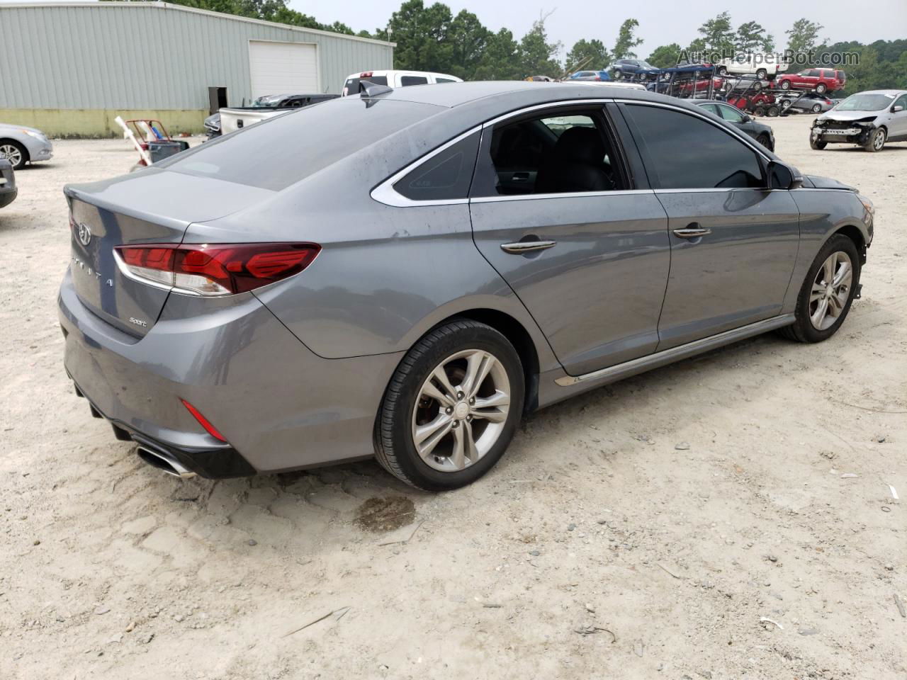 2018 Hyundai Sonata Sport Gray vin: 5NPE34AF4JH671215