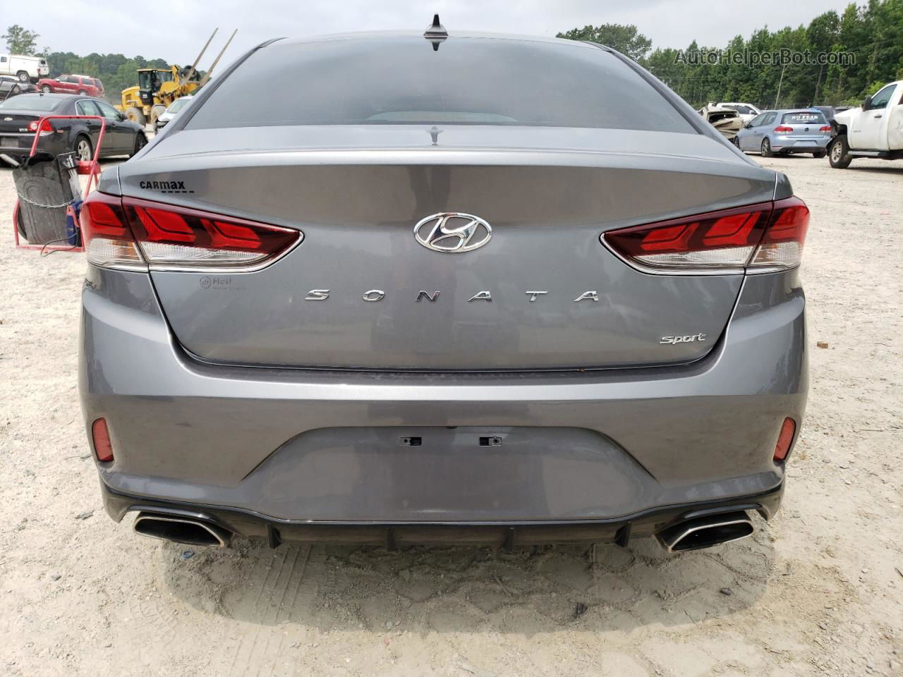 2018 Hyundai Sonata Sport Gray vin: 5NPE34AF4JH671215