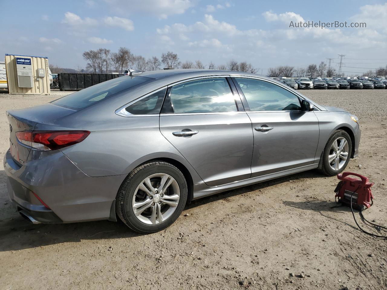 2018 Hyundai Sonata Sport Gray vin: 5NPE34AF4JH671635