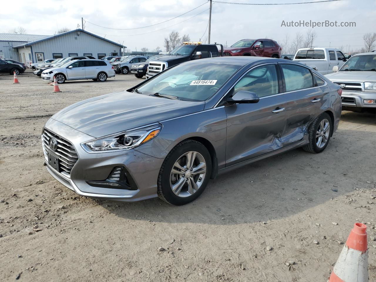 2018 Hyundai Sonata Sport Gray vin: 5NPE34AF4JH671635