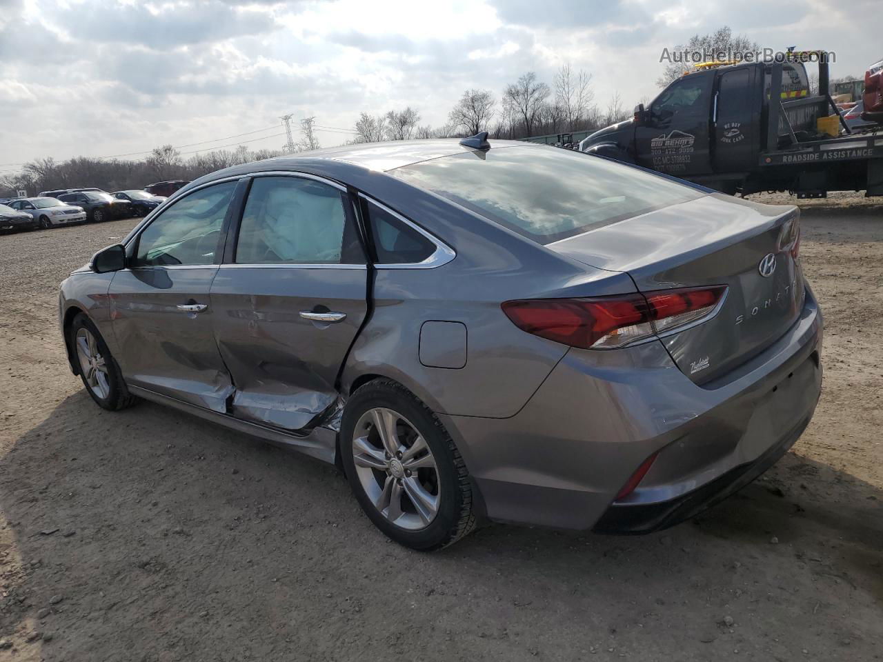 2018 Hyundai Sonata Sport Gray vin: 5NPE34AF4JH671635