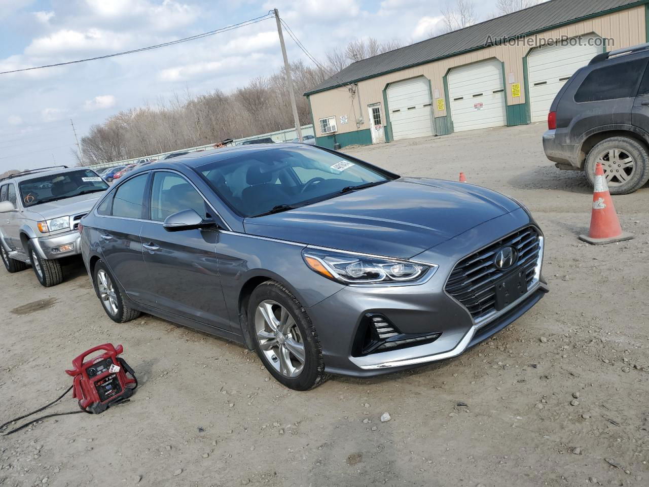 2018 Hyundai Sonata Sport Gray vin: 5NPE34AF4JH671635