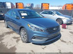 2015 Hyundai Sonata Sport Light Blue vin: 5NPE34AF5FH129466