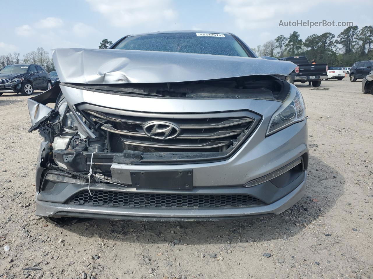 2017 Hyundai Sonata Sport Silver vin: 5NPE34AF5HH526534