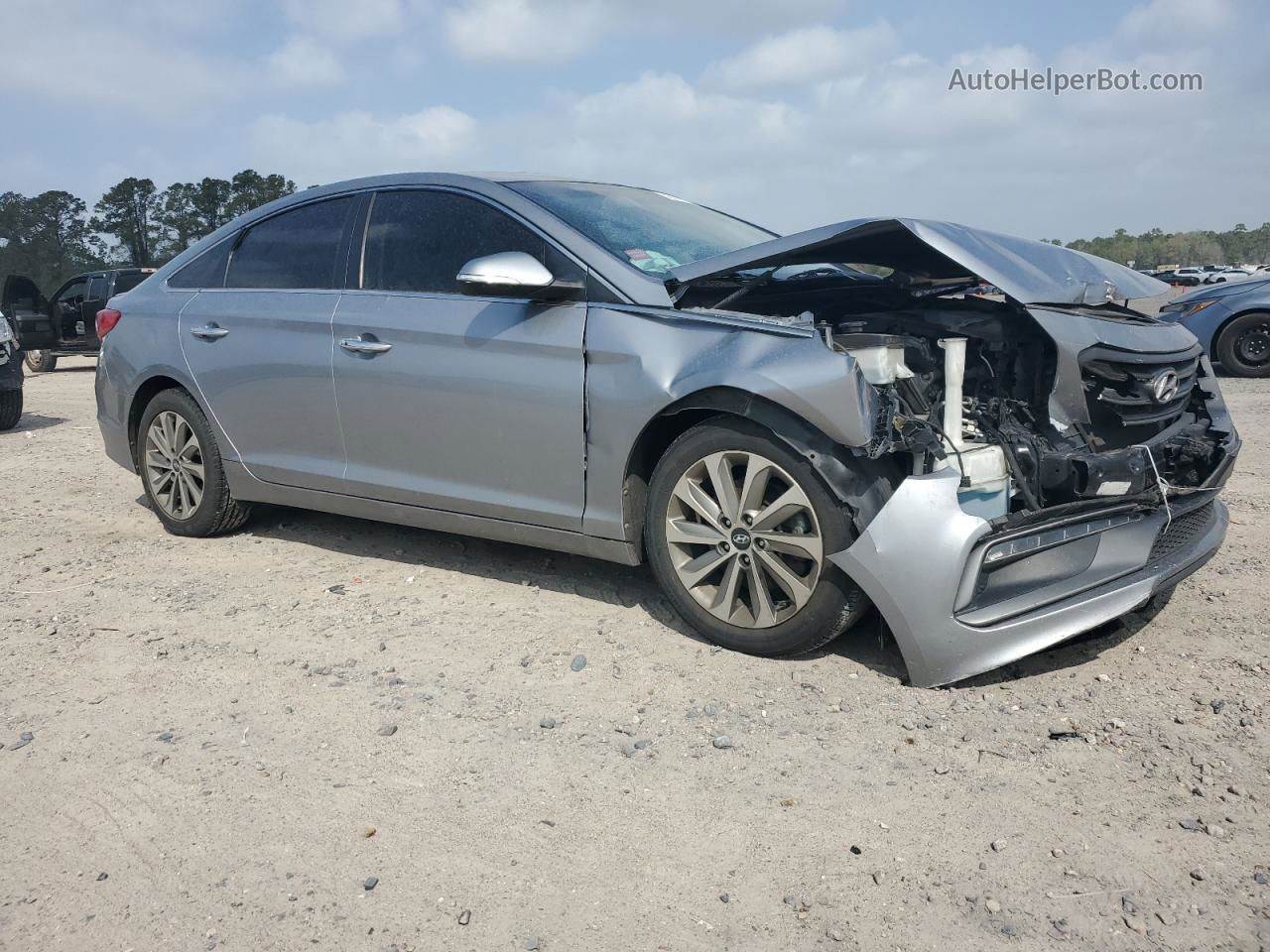 2017 Hyundai Sonata Sport Silver vin: 5NPE34AF5HH526534