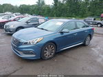 2017 Hyundai Sonata Sport Синий vin: 5NPE34AF5HH580271