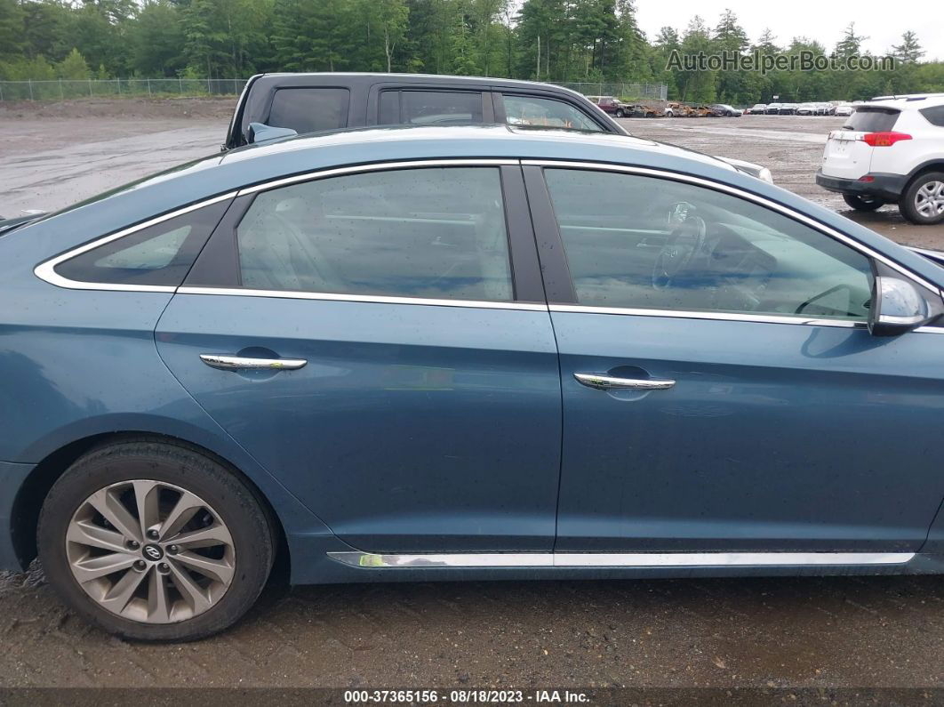 2017 Hyundai Sonata Sport Blue vin: 5NPE34AF5HH580271