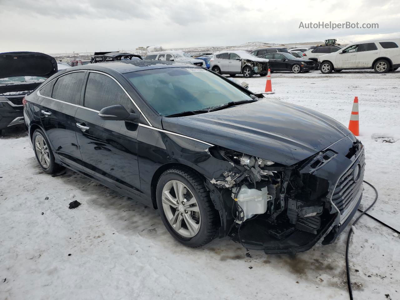 2018 Hyundai Sonata Sport Black vin: 5NPE34AF5JH608625