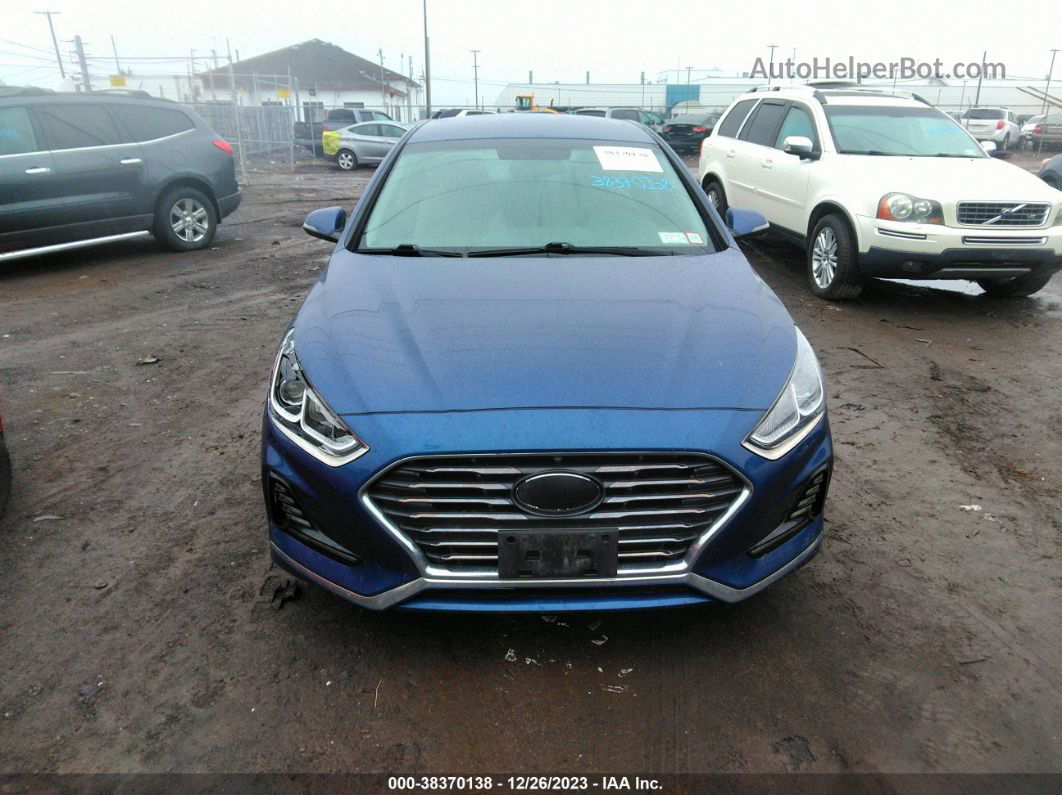 2018 Hyundai Sonata Sel Blue vin: 5NPE34AF5JH624369