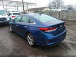 2018 Hyundai Sonata Sel Blue vin: 5NPE34AF5JH624369