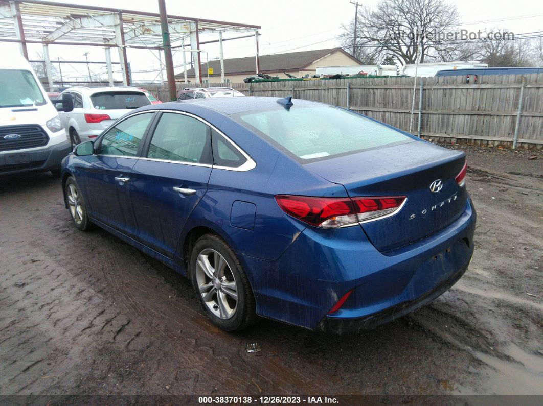 2018 Hyundai Sonata Sel Blue vin: 5NPE34AF5JH624369