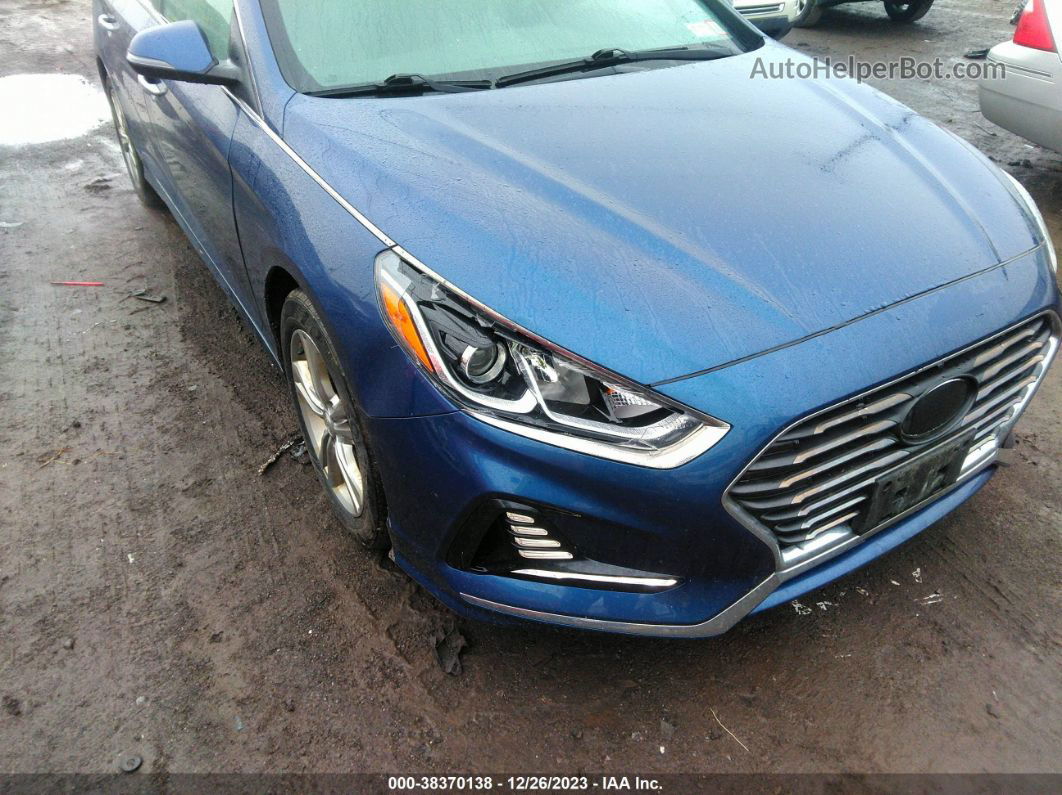 2018 Hyundai Sonata Sel Blue vin: 5NPE34AF5JH624369