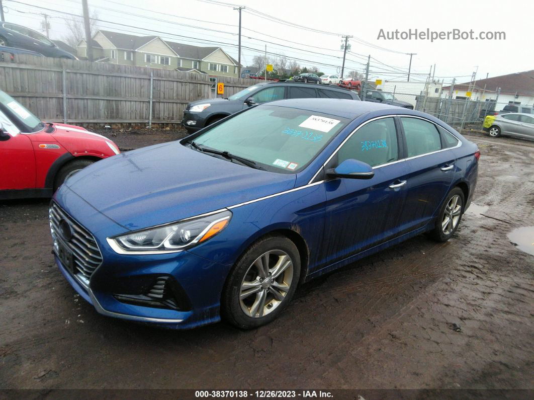 2018 Hyundai Sonata Sel Blue vin: 5NPE34AF5JH624369