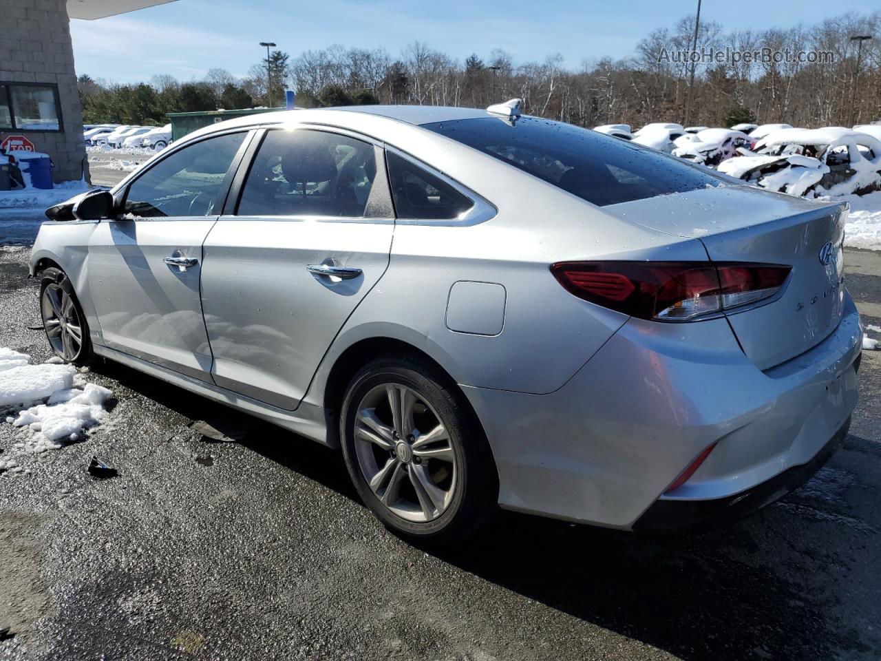 2018 Hyundai Sonata Sport Silver vin: 5NPE34AF5JH647182