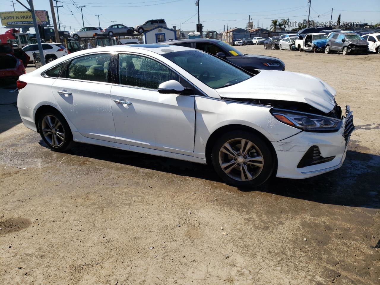 2018 Hyundai Sonata Sport Белый vin: 5NPE34AF5JH652401